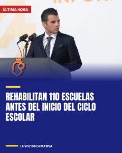 Rehabilitan 110 escuelas antes del inicio del ciclo escolar