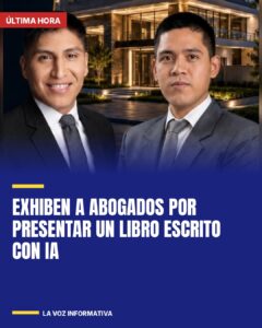 Exhiben a abogados por presentar un libro escrito con IA