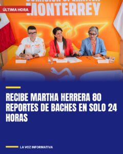 Recibe Martha Herrera 80 reportes de baches en solo 24 horas