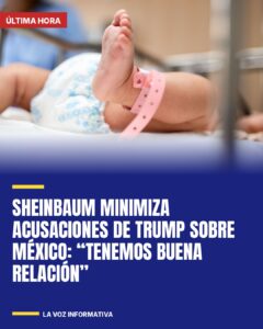 Sheinbaum minimiza acusaciones de Trump sobre México: «Tenemos buena relación»