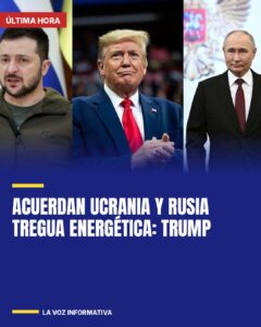 Acuerdan Ucrania y Rusia tregua energética: Trump