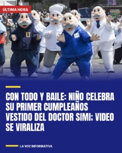 Con todo y baile: niño celebra su primer cumpleaños vestido del Doctor Simi; video se viraliza