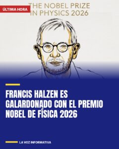 Francis Halzen es galardonado con el Premio Nobel de Física 2026