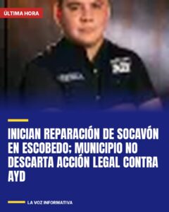 Inician reparación de socavón en Escobedo; municipio no descarta acción legal contra AyD