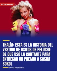 Thalía: Esta es la historia del vestido de ositos de peluche de que usó la cantante para entregar un premio a